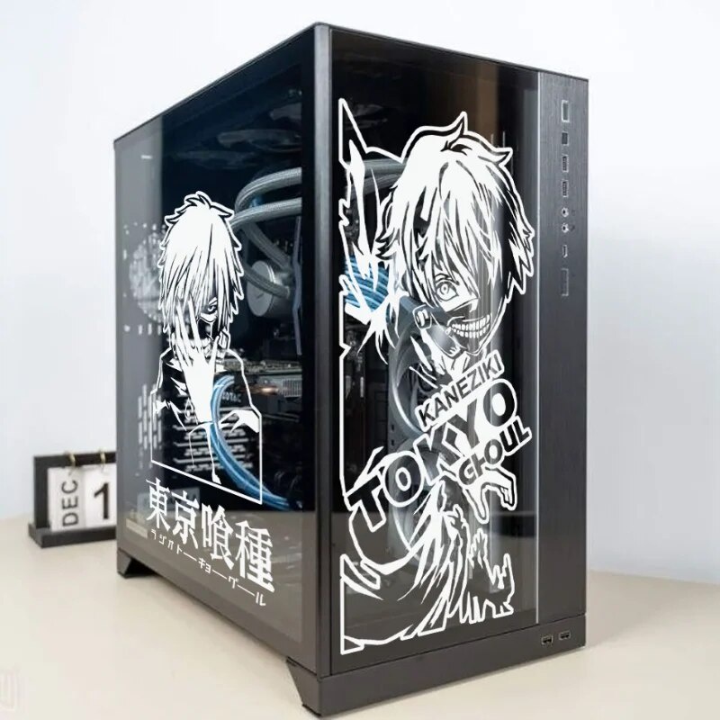 I Tokio Ghoul Anime Stickers For Pc Case Japanese Cartoon Decor Decal For Atx Computer Wate