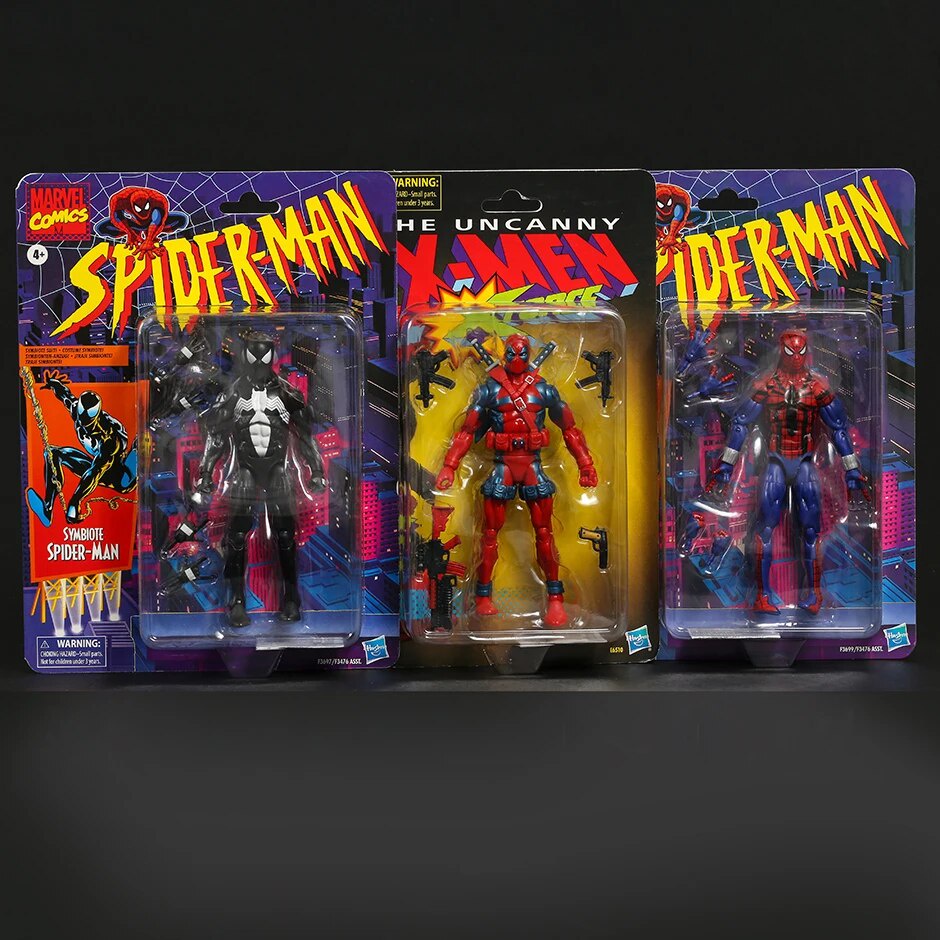 16W Marvel X-MEN Deadpool Symbiote Ben Reilly Spiderman Action Figure ...