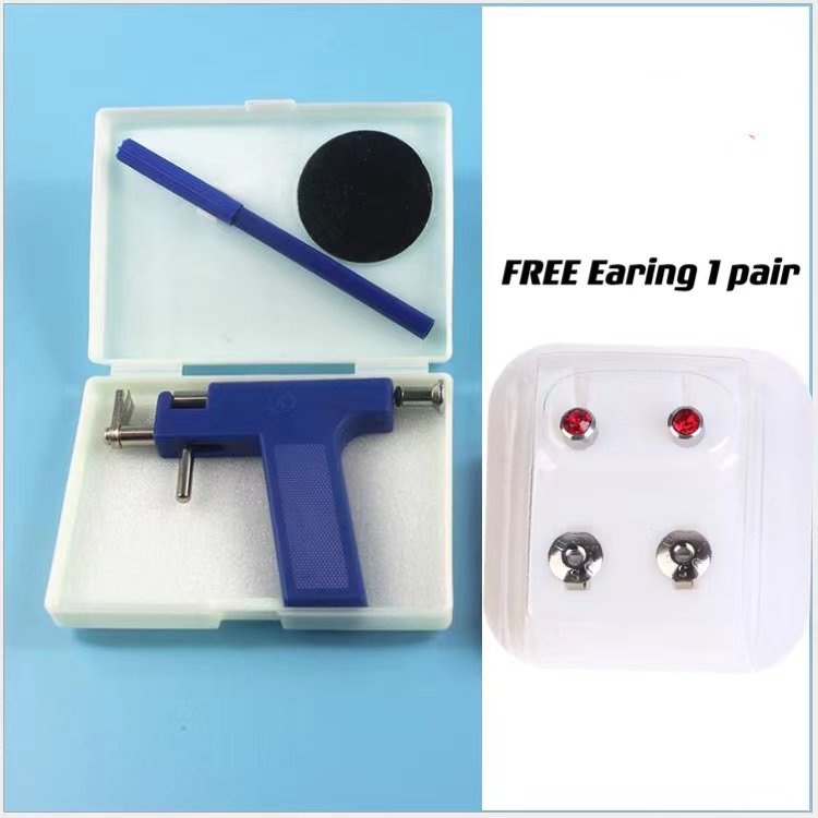 Ear Piercing Gun Set Tool Kit Ear Nose Navel Piercing Machine with Ear