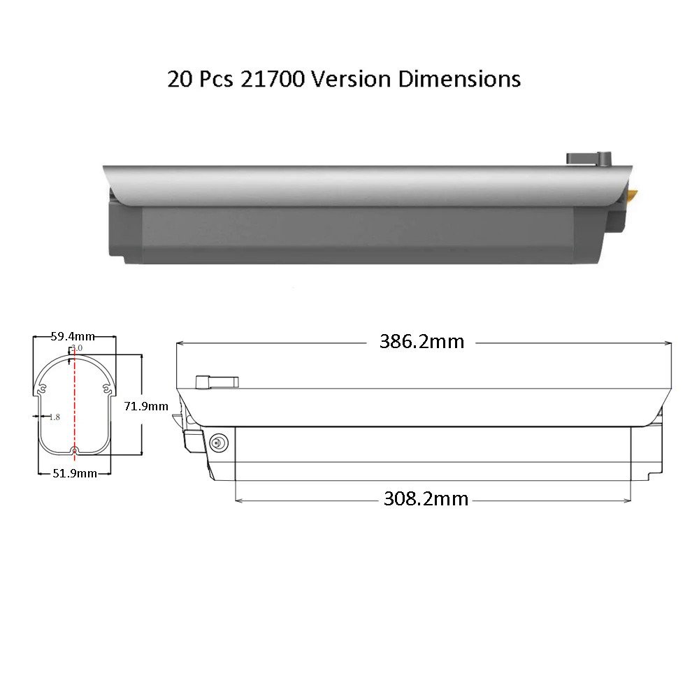 Intube 36V 10Ah Li-ion Spare Battery Pack for HIMO C30 C30R The ...