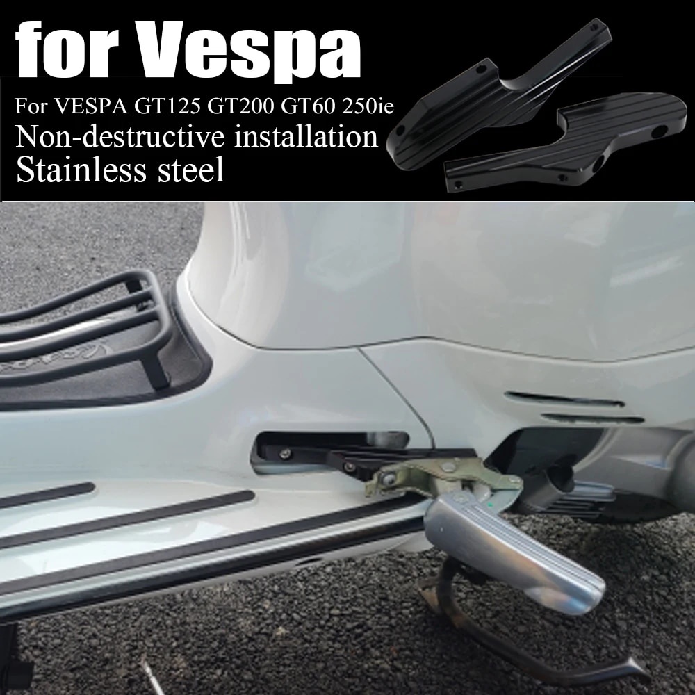 809 New Passenger Foot Peg Extensions Extended Footpegs for Vespa GT