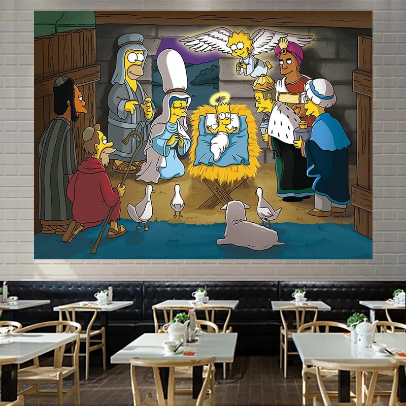 09g 1Pc Disney Simpson Party Background Baby Shower Boys Birthday Party