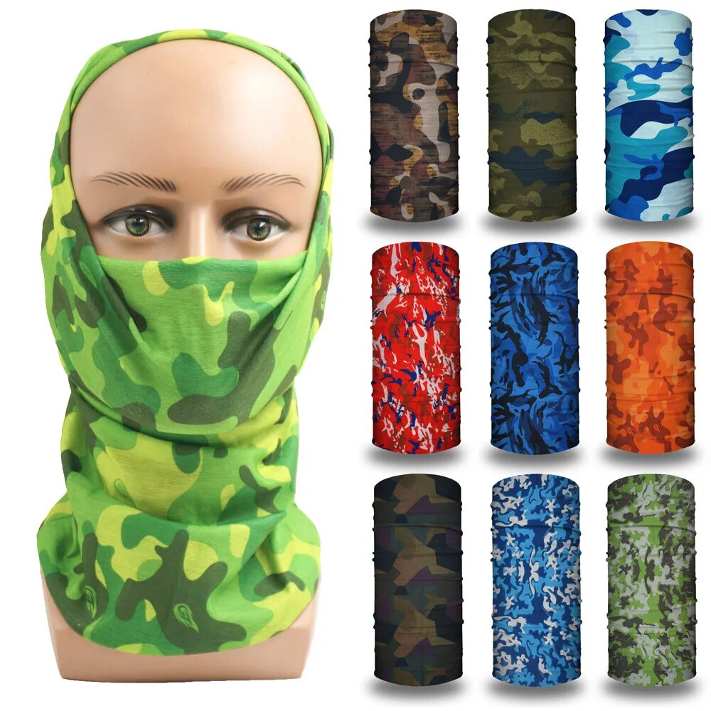 Camouflage Hunting Head Cover Tactical Military Scarf Neck Gaiter Men