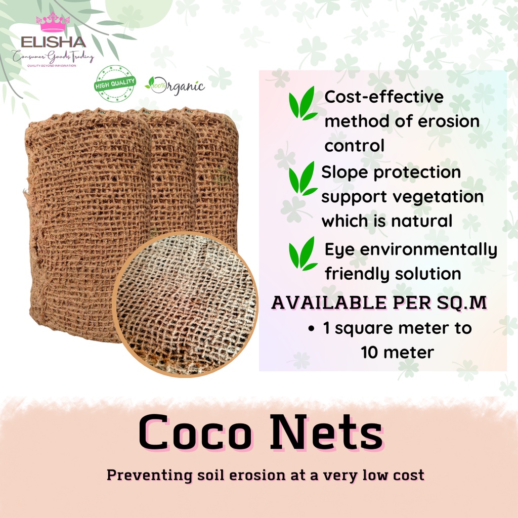 ELISHA Coco Nets 1 To 10 Square Meter For Your Landscaping Plants And ...