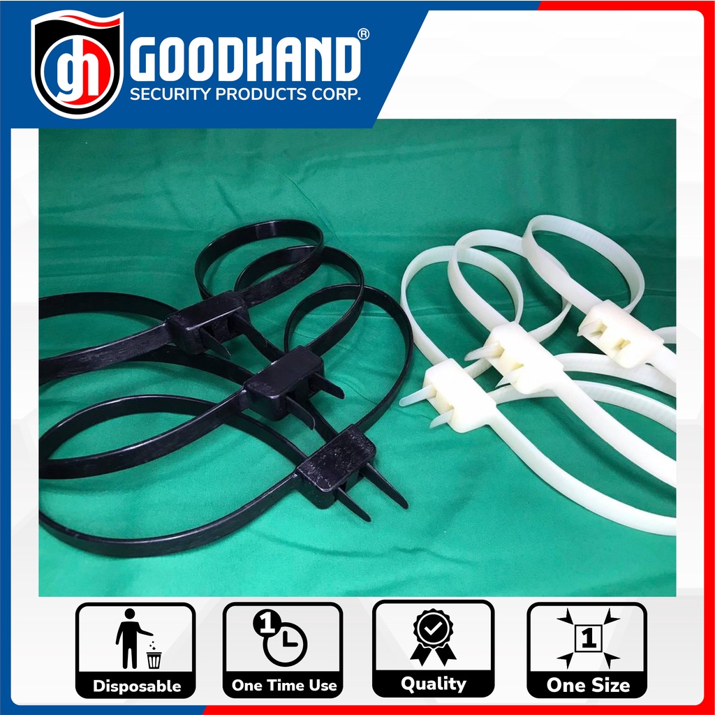 1pc Super Police Plastic Handcuffs Double Flex Cuff Handcuffs Zip Tie