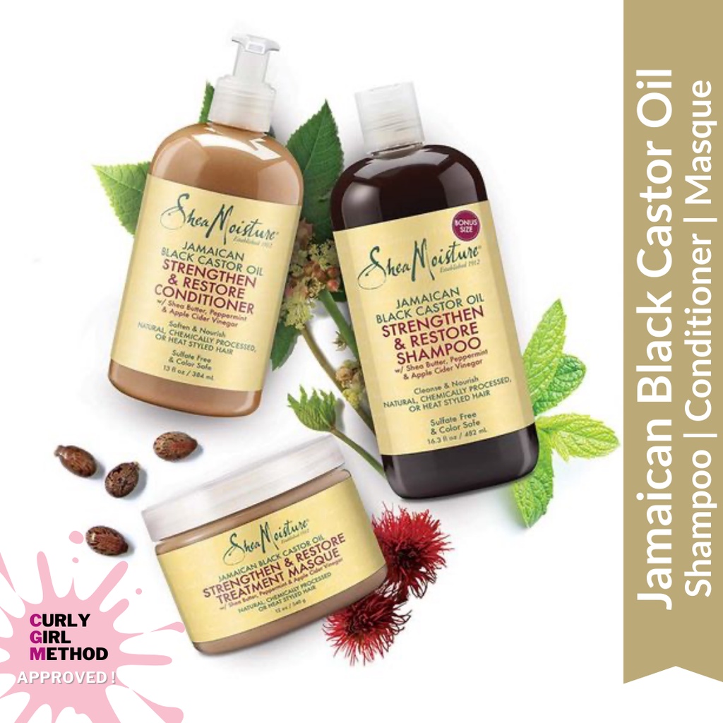 Shea Moisture Jamaican Black Castor Oil Strengthen and Restore Shampoo