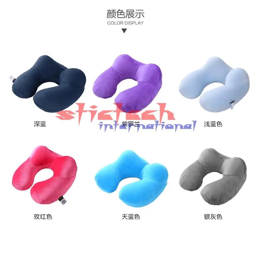 】by dhl 100pcs practical UShape Travel Pillow for Airplane Inflatable