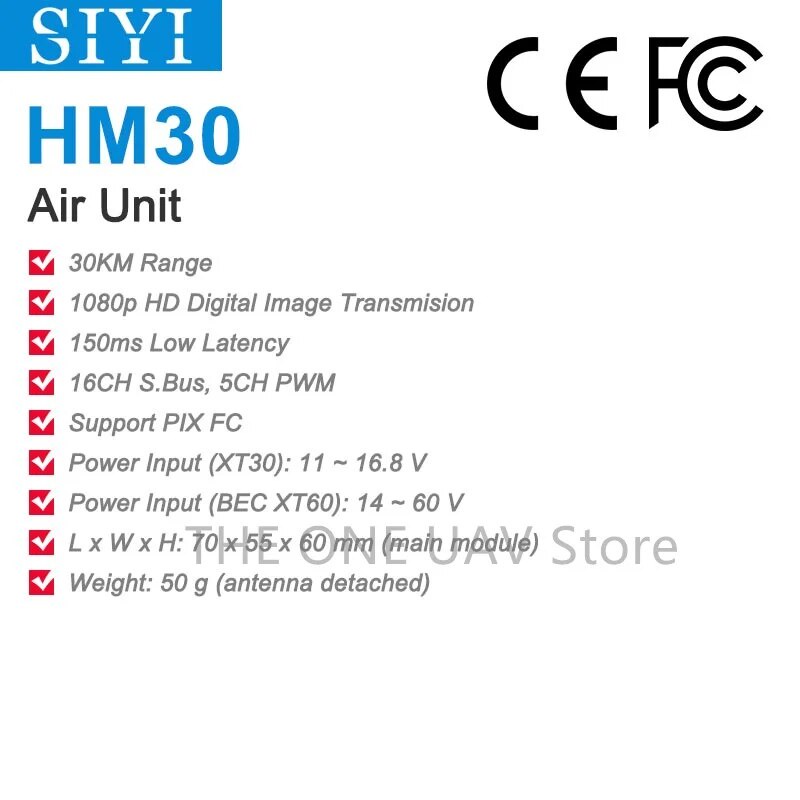 M Siyi Hm Mk Air Unit With Long Range Full Hd P Long Range Image Transmission Sbus P