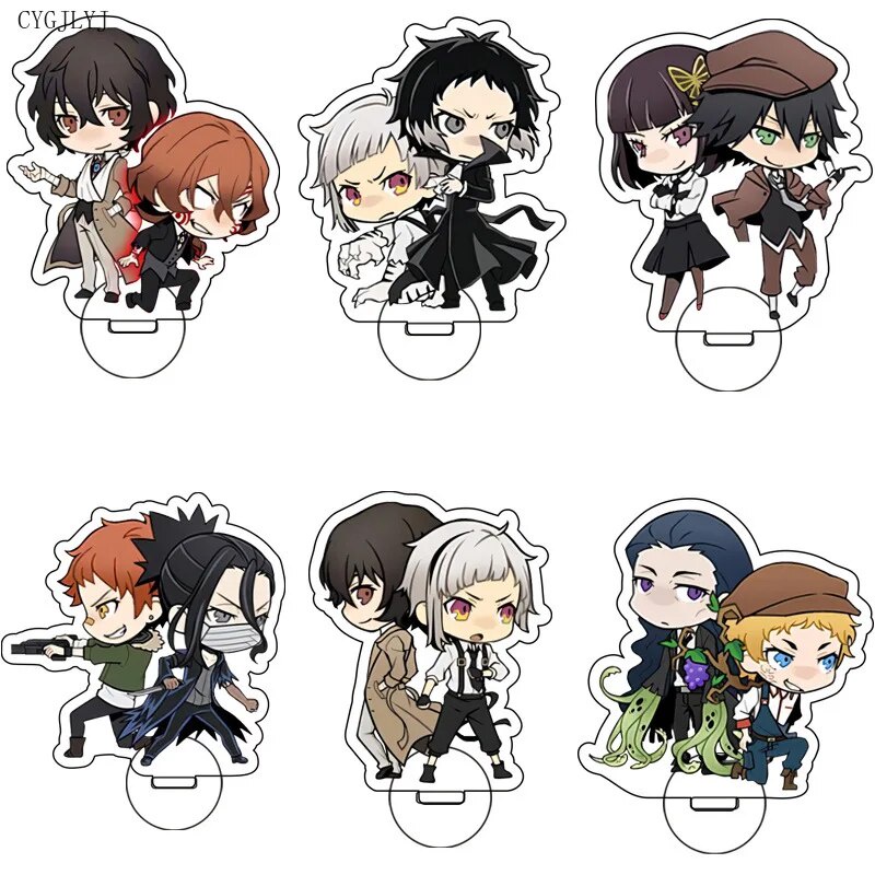 ⚔Bungo Stray Dogs Anime Figures Acrylic Stand Dazai Osamu Kunikida ...