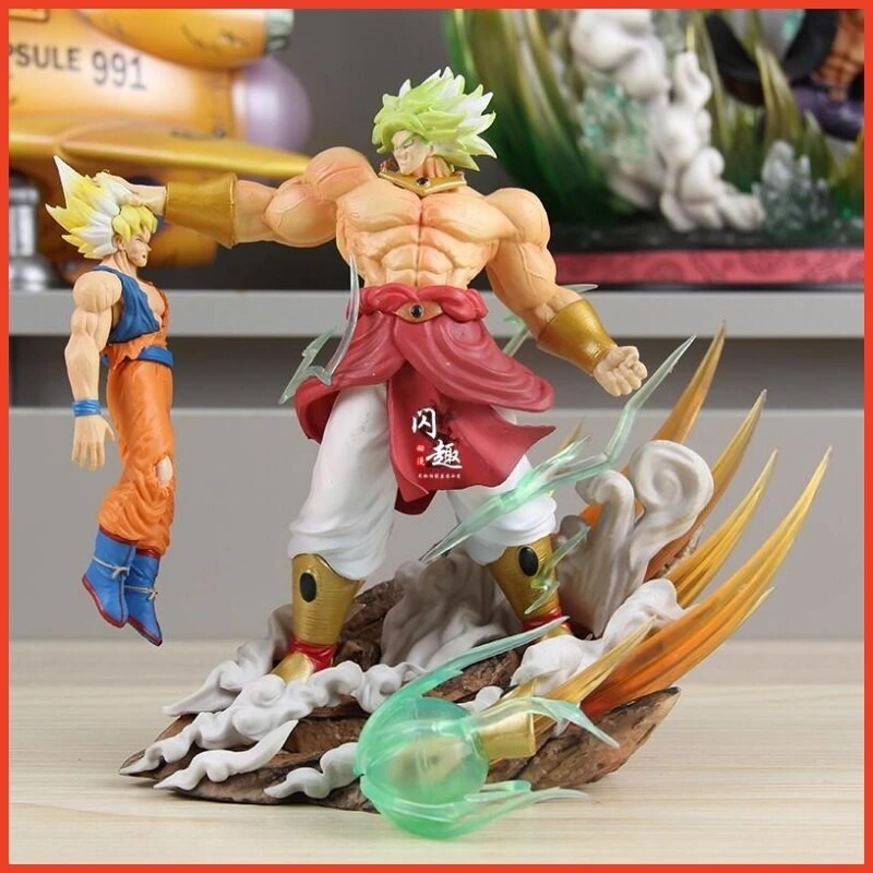 Dragon Ball Figure Broli Vs Goku Anime Figures Super Saiyan Broly