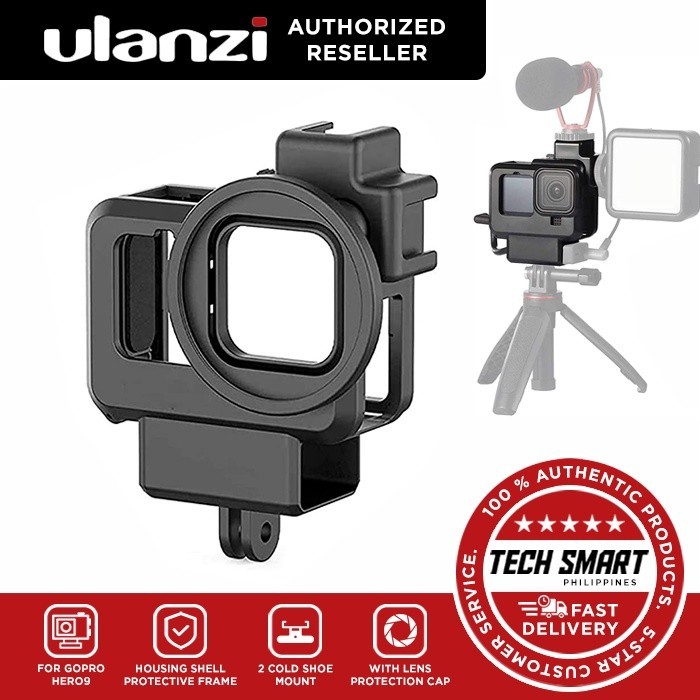 ULANZI G94 Housing Cage with 2 Cold Shoe Mount Mic Light Stand Storage