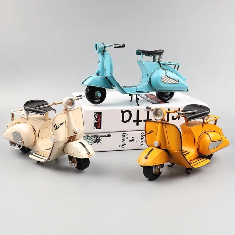 ☝VESPA Scooters Model Tin Handicrafts Nostalgia Sitting Room Ark Bar ...