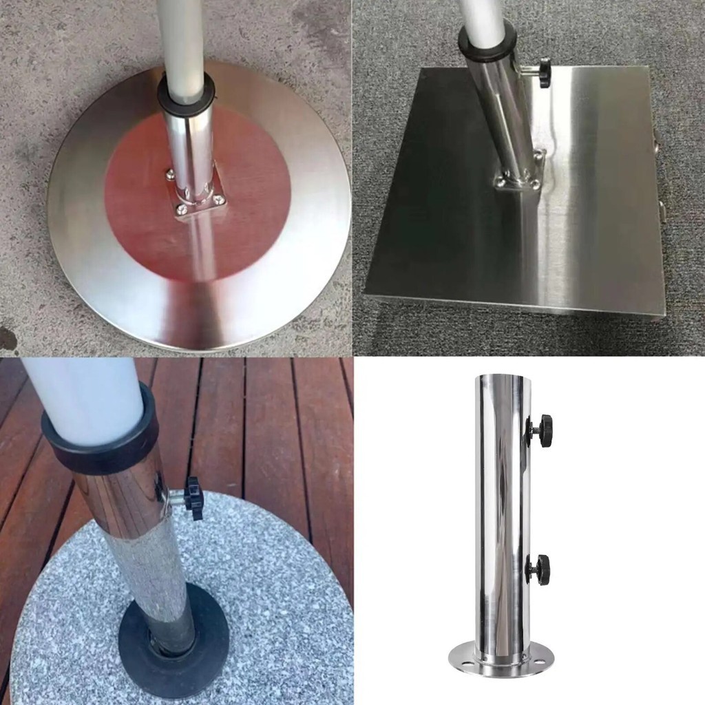 32I Deck Umbrella Base Stand Heavy Duty Umbrella Mount for Docks