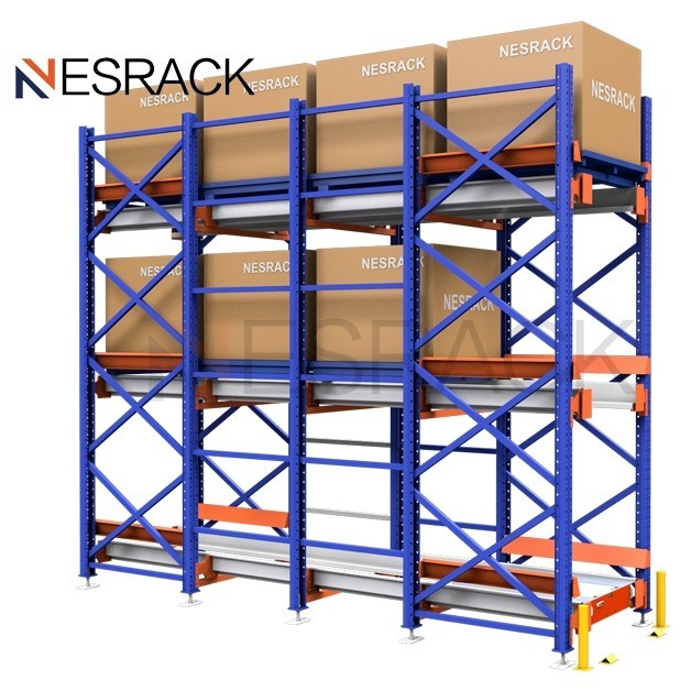 ISO/CE certificated Smart Warehouse Racking System Radio 4 Way Pallet ...