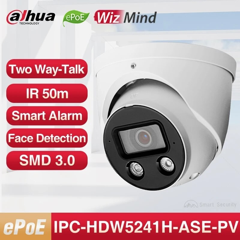 Dahua 2MP Full Color Camera Sound & Light Alarm Smart Security Night ...