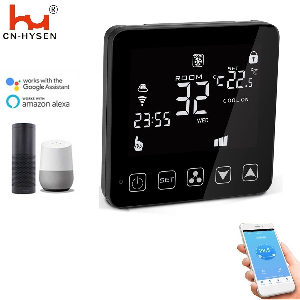 01E Smart Home WiFi Thermostat for Ventilation System Fan Coil Units ...