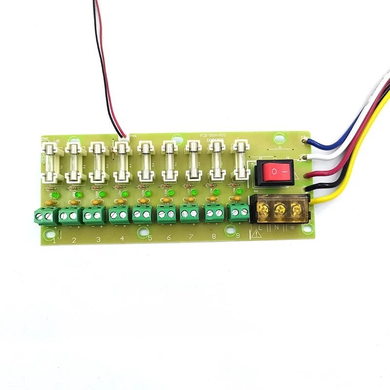 9-way Output Distribution 5V 12V 24V DC PCB Board Terminal Block para ...
