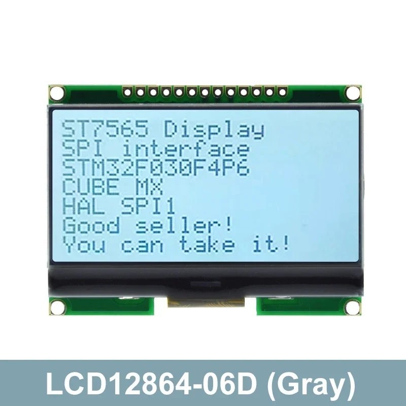 Lcd12864 12864-06D, 12864, LCD Module, COG, With Chinese Font, Dot ...