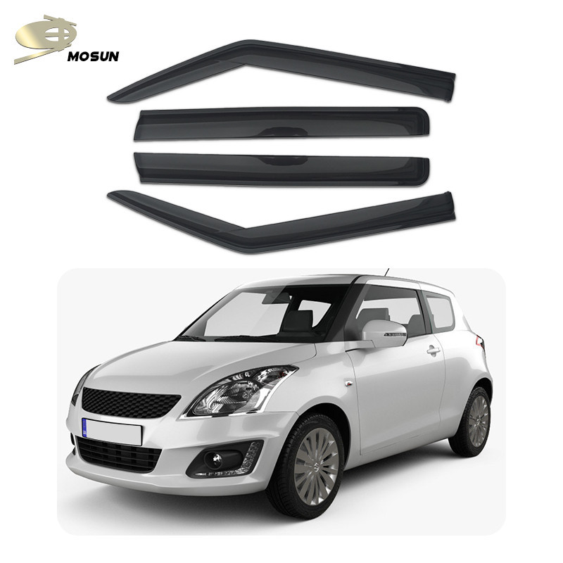 Wind Deflectors For Suzuki Swift MK2-MSF 2010-2016 – Window Visor Rain Guards, Anti-Noise, UV Protection