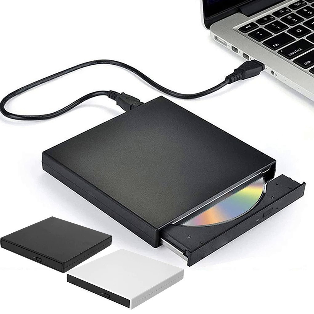 CD Writer USB 2.0 DVD Recorder Drive External Portable CD Burner Reader