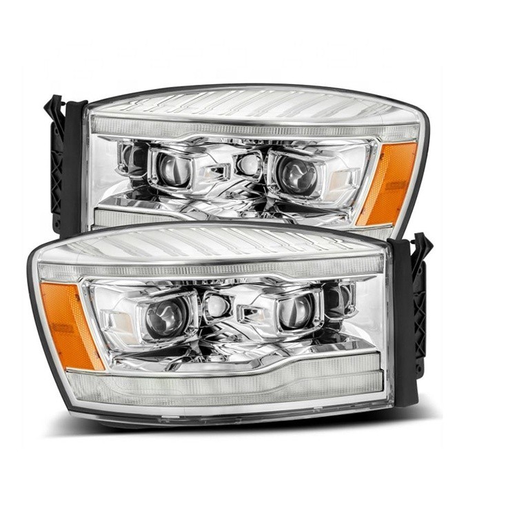 Aftermarket Ram Headlights Black Housing LED DRL Headlights For 06 - Foto 12