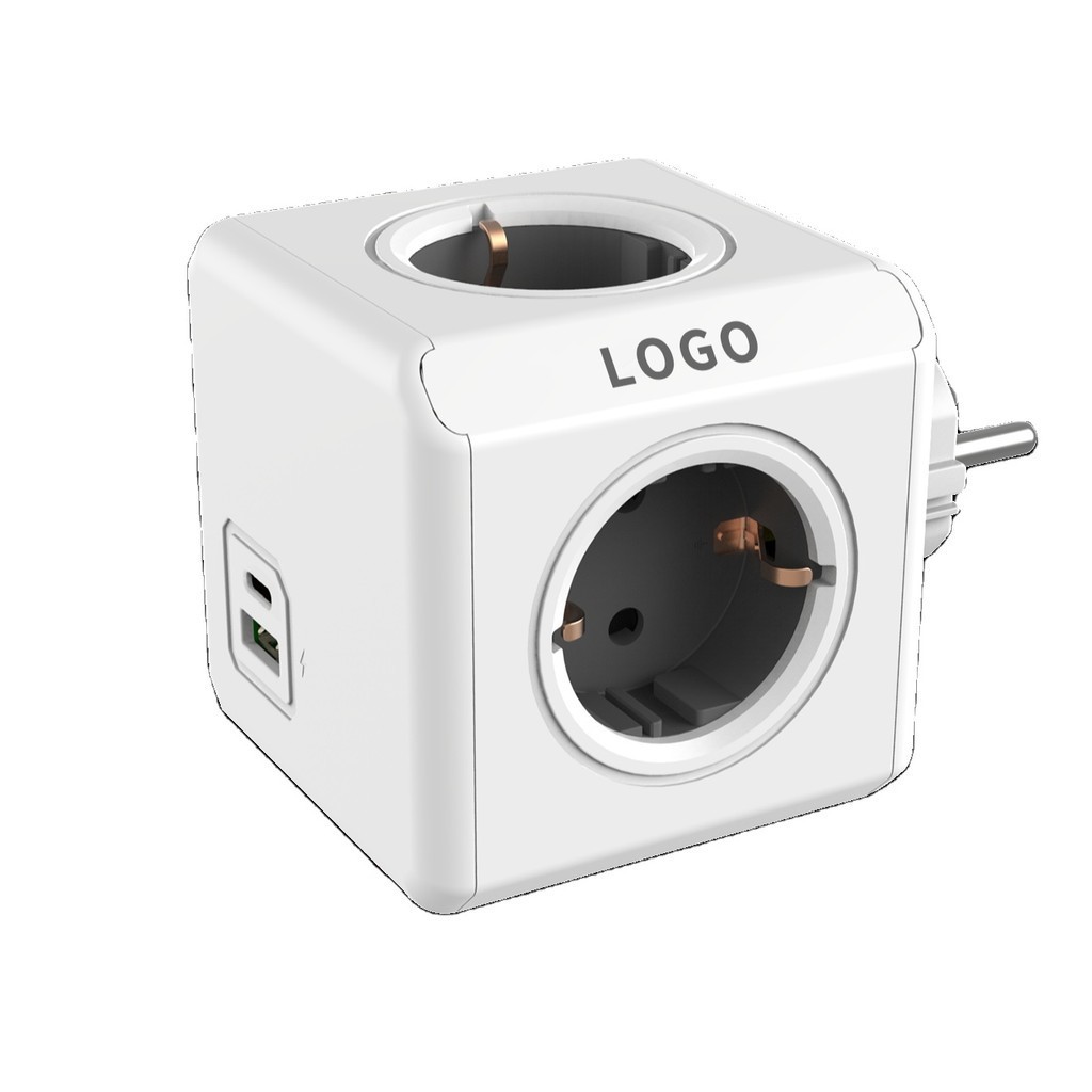 2023 Hot Extension Socket Magic Cube European Power Cube 5 ways multi ...