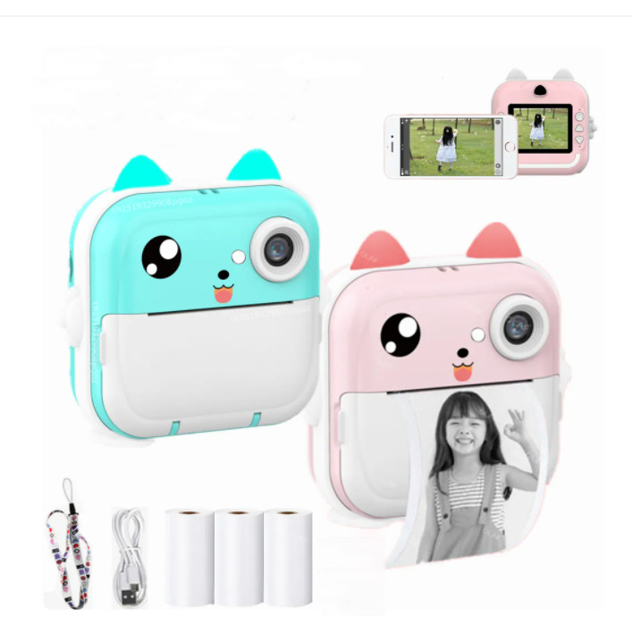 2023 New Arrive 4 in1 2.4inch IPS Screen Super kids Mini Printer ...