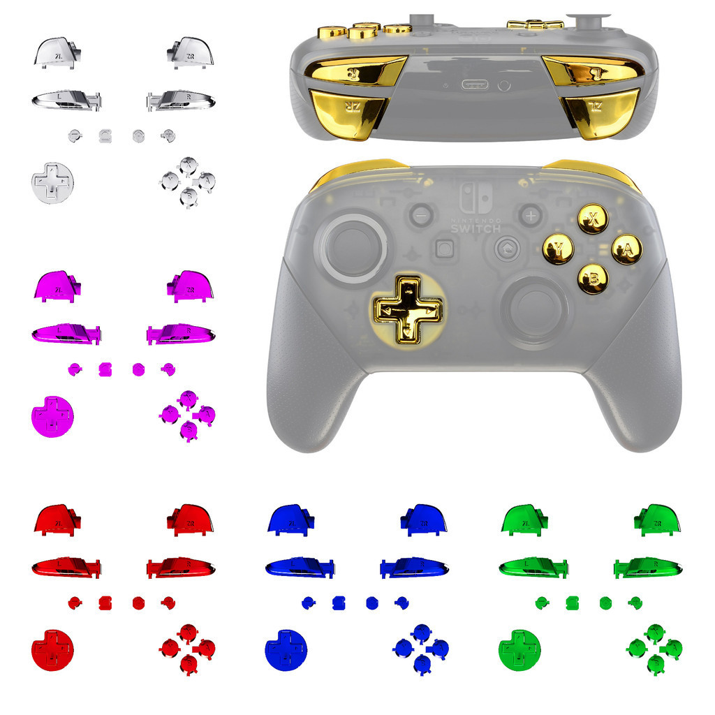 eXtremeRate DIY Replacement Full Set Buttons with Tools for Nintendo ...