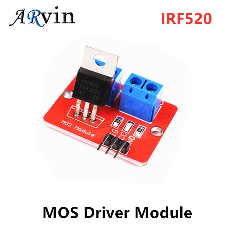 ☁0-24V Top Mosfet Button IRF520 MOS Driver Module For Arduino MCU ARM ...