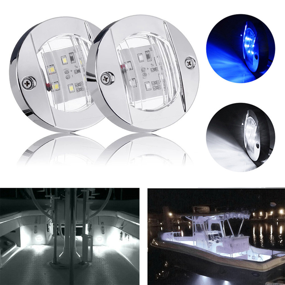 12pcs Marine Boat LED Cabin Deck Courtesy Light Stern Transom - Foto 6