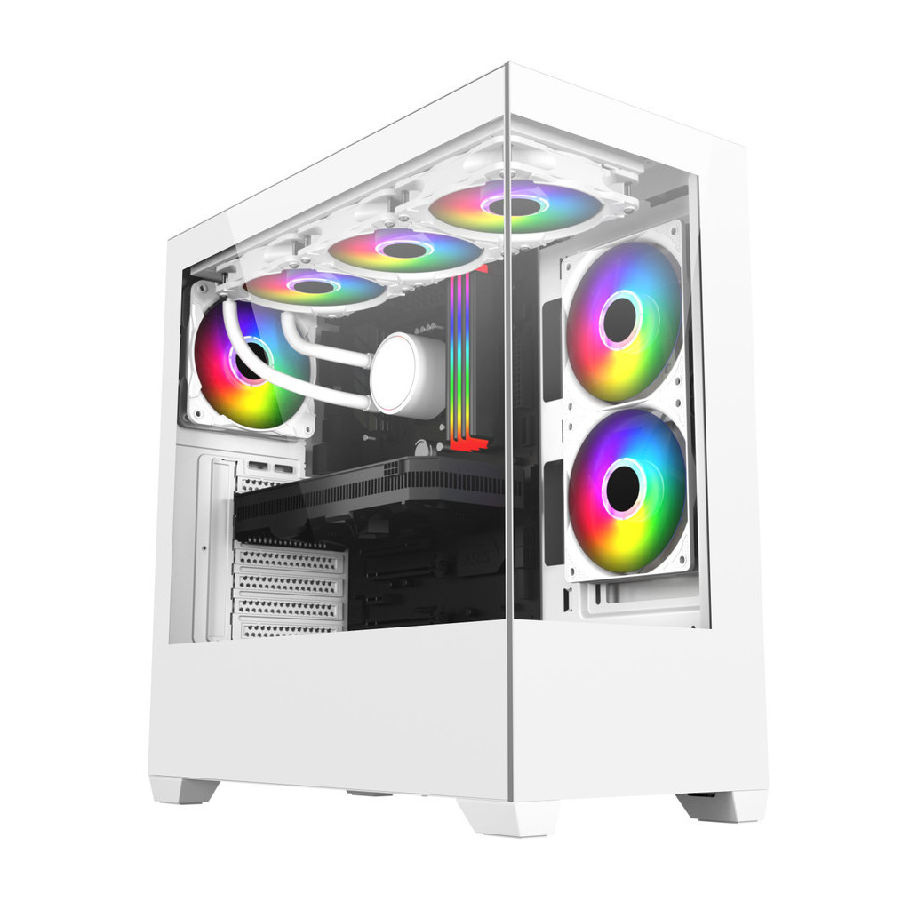Wholesale Hot sale Computer Case Towers Full Glass Panel Aluminum PC ...