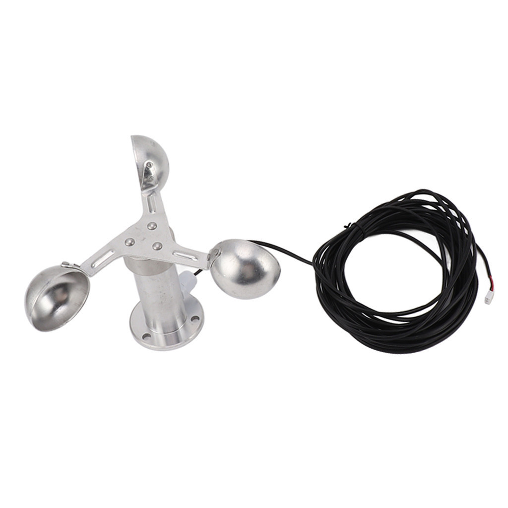 ♠Anemometers Wind Speed Monitoring Sensor 3 Cups Wind Speed Sensor ...