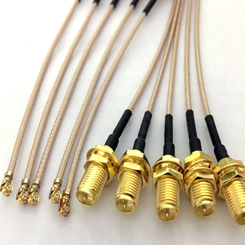 100pcs RP-SMA Female Pin to IPX U.fl UFL IPEX Adapter Connector RF Coax ...