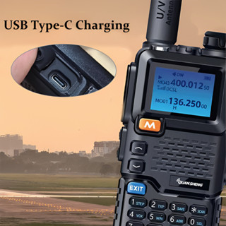 Genuine Quansheng Uv-5r Plus Radio Walkie Talkie Uv-5r+ Usb Type-c 