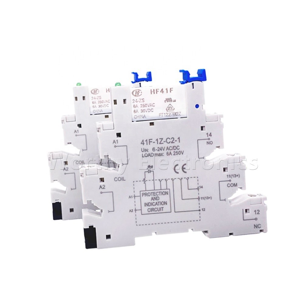 41F-1Z-C2-1 HF41F-012-ZS 12VDC 6A 12V relay ultra-thin module power ...