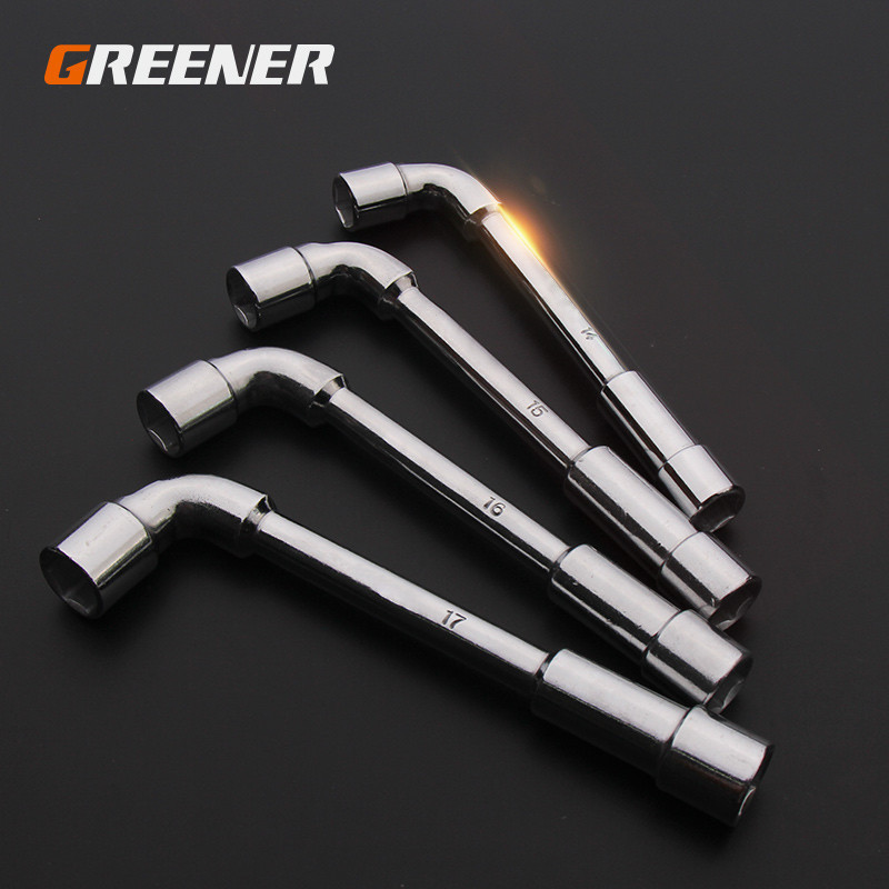 ♥GREENER Cross Wrench Car Tire L Type Socket Wrenches Set Changing Tool
