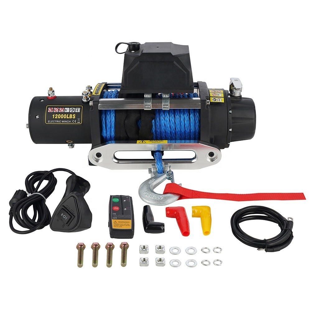 ☀Waterproof IP 67 12000lb 12V 4x4 Offroad Car Electric Winch With ...