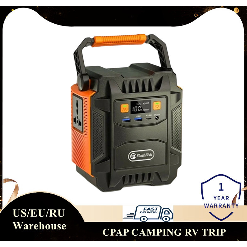 Flashfish A201 200W Portable Power Station 48000mAh/172Wh Solar