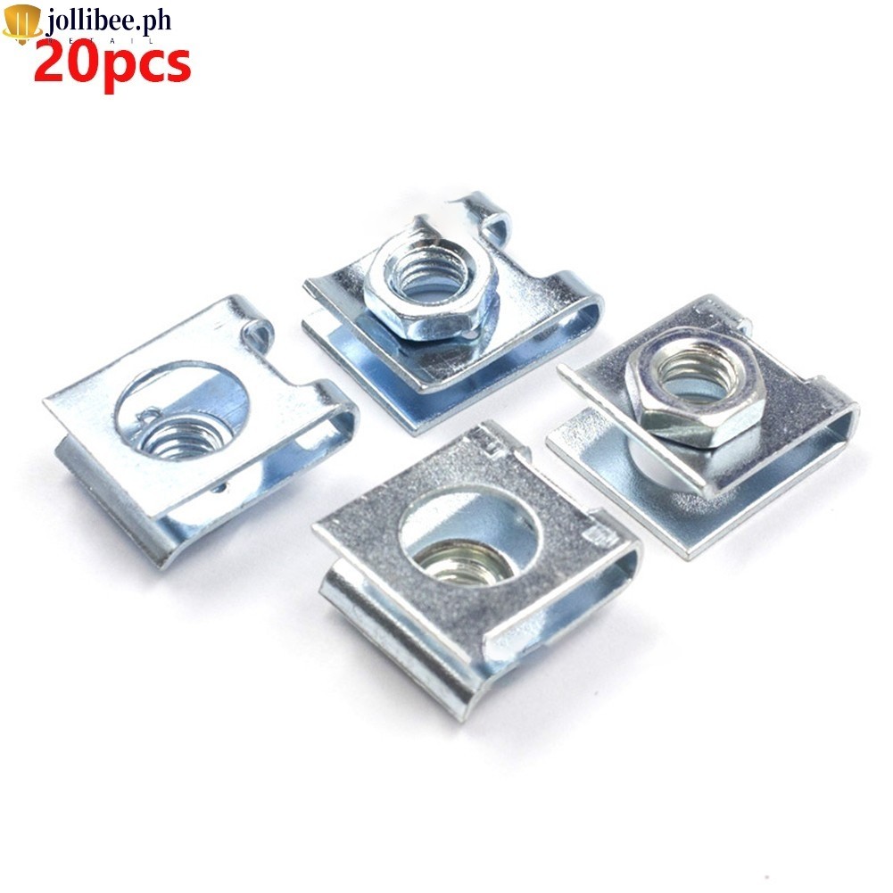 Premium Metal Screw 6mm Nut UType Clips Retainers for Car License Plate ...