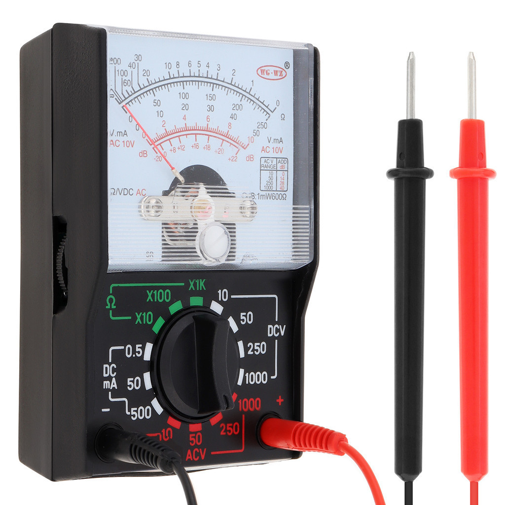 ⋛Electric Analog Multimeter Voltmeter Ammeter Portable Multitester AC ...