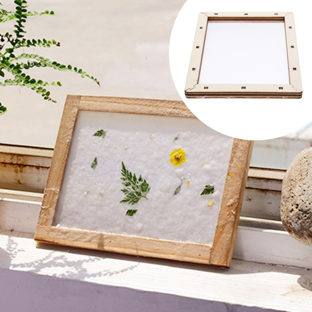 DIY Poster Frames Mould Wooden Paper Making Frame Paper Making Mesh ...