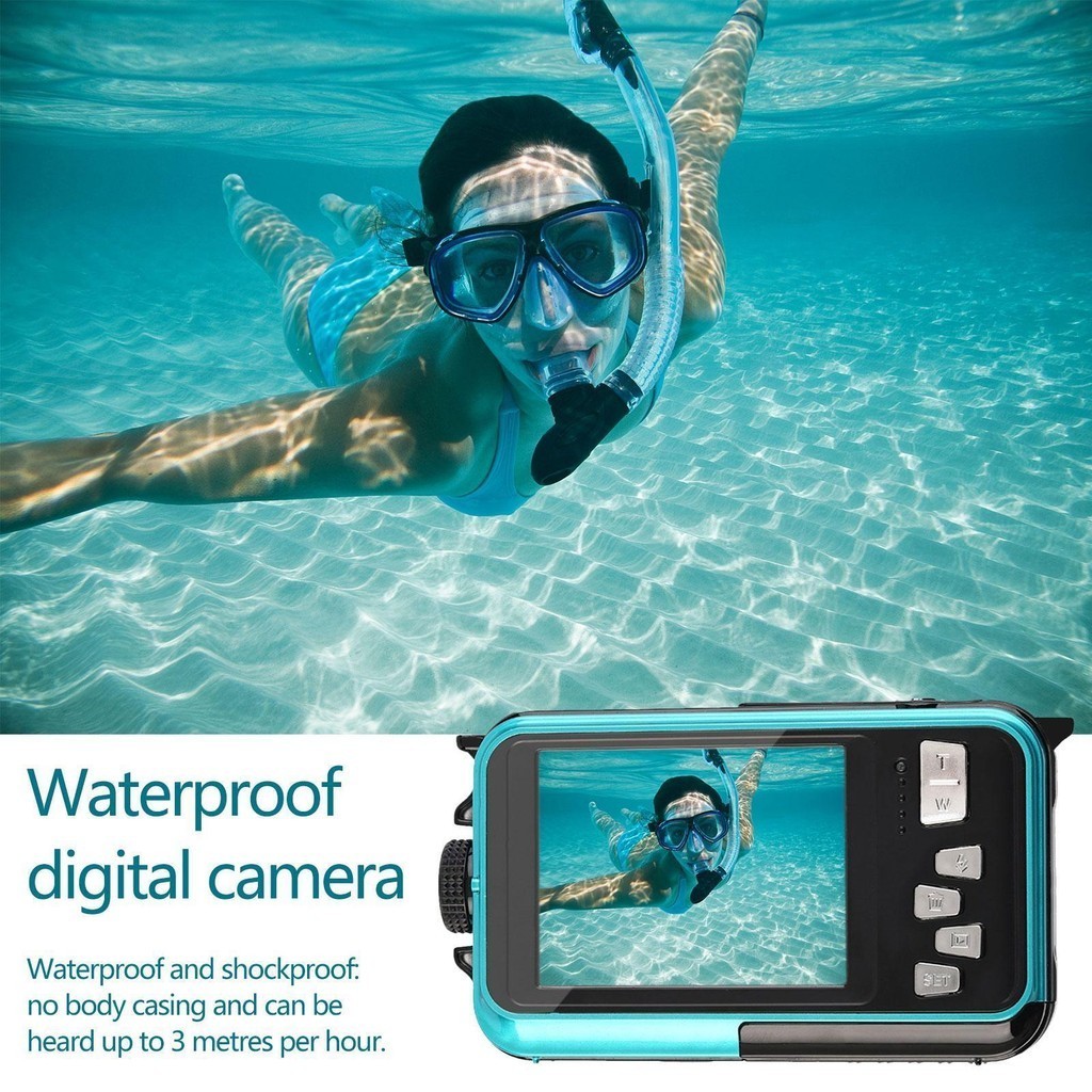 ♝Lightweight Underwater Camera HD 48MP Digital Camera Selfie 16X ...