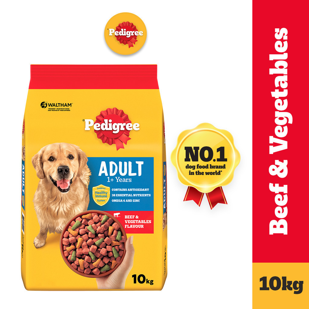 PEDIGREE Dry Dog Food Beef and Vegetable Flavor 10kg Shopee Philippines