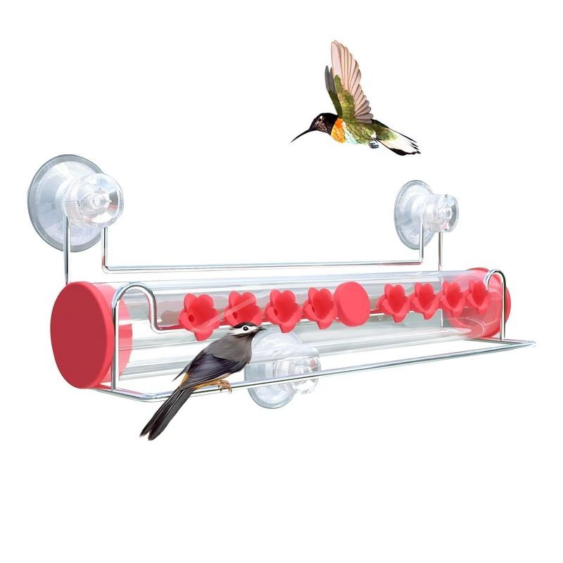 ♀Suction Cup Hummingbird Feeder WindowMounted Hummingbird Feeder
