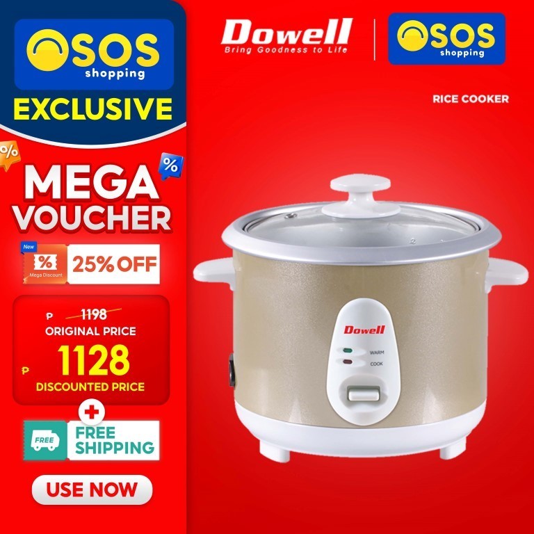 Dowell Original 5 cups Rice Cooker with Aluminum Rice Bowl RC-50G •OSOS ...