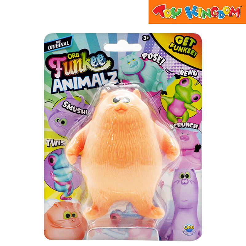 ORB Funkee Animalz Cat Orange Mega The Original Squishy Toys | Shopee ...