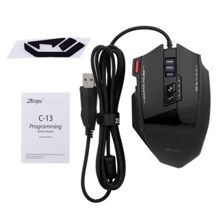 ♥ZELOTES C-13 RGB Gaming Mouse with Side Buttons Macro Programming ...