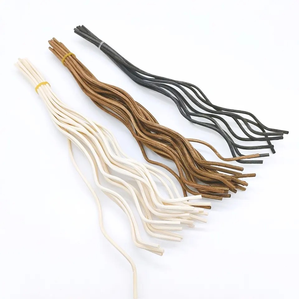★20PCS Indonesian Wooden Wavy Rattan Sticks Reed Diffuser Replacement ...