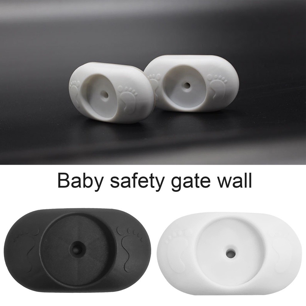 4 Pack Baby Gate Wall Protectors – Anti-Slip, No-Tool Installation, Fits Most Pressure-Mounted Safety Gates For Stairs, Pets, And Kids