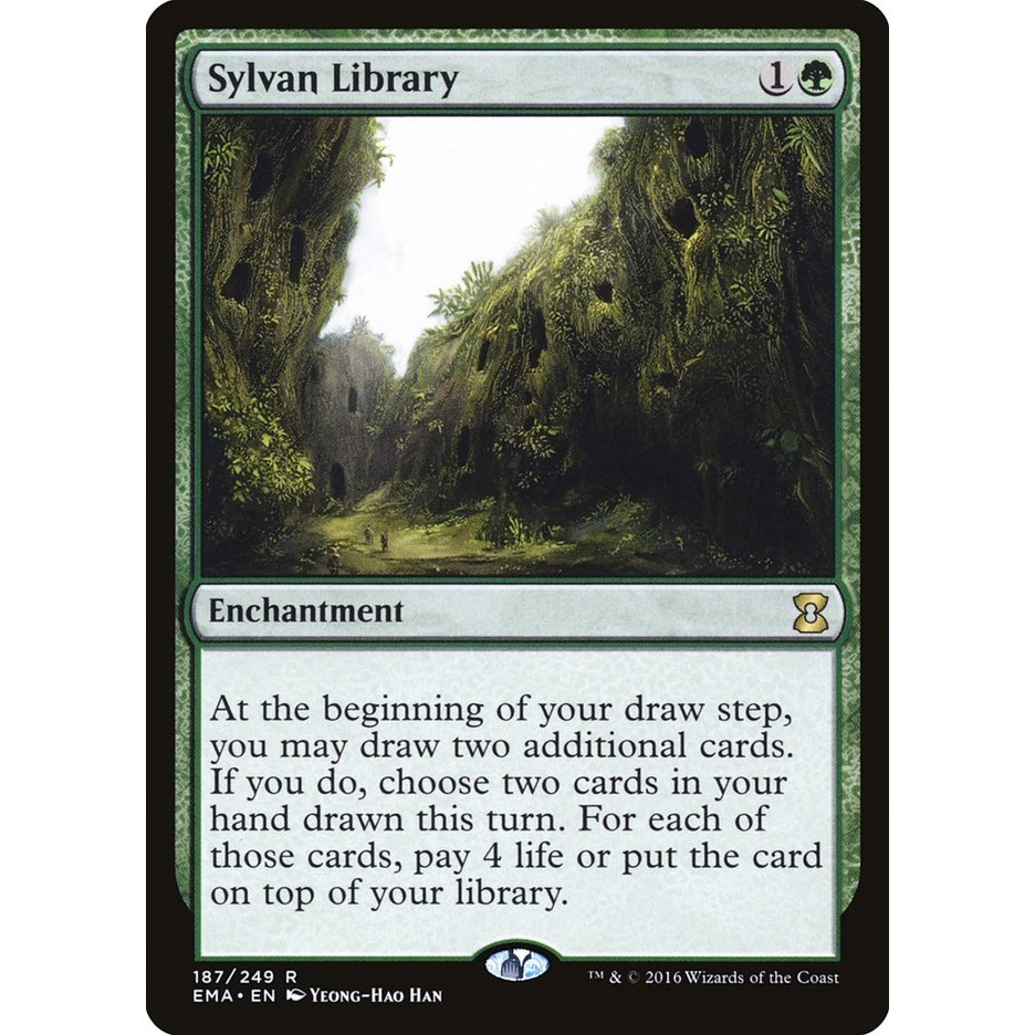 Mtg Proxy Card - Sylvan Library 